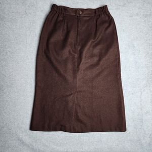 Vintage prestige of boston pencil skirt brown wool size 8